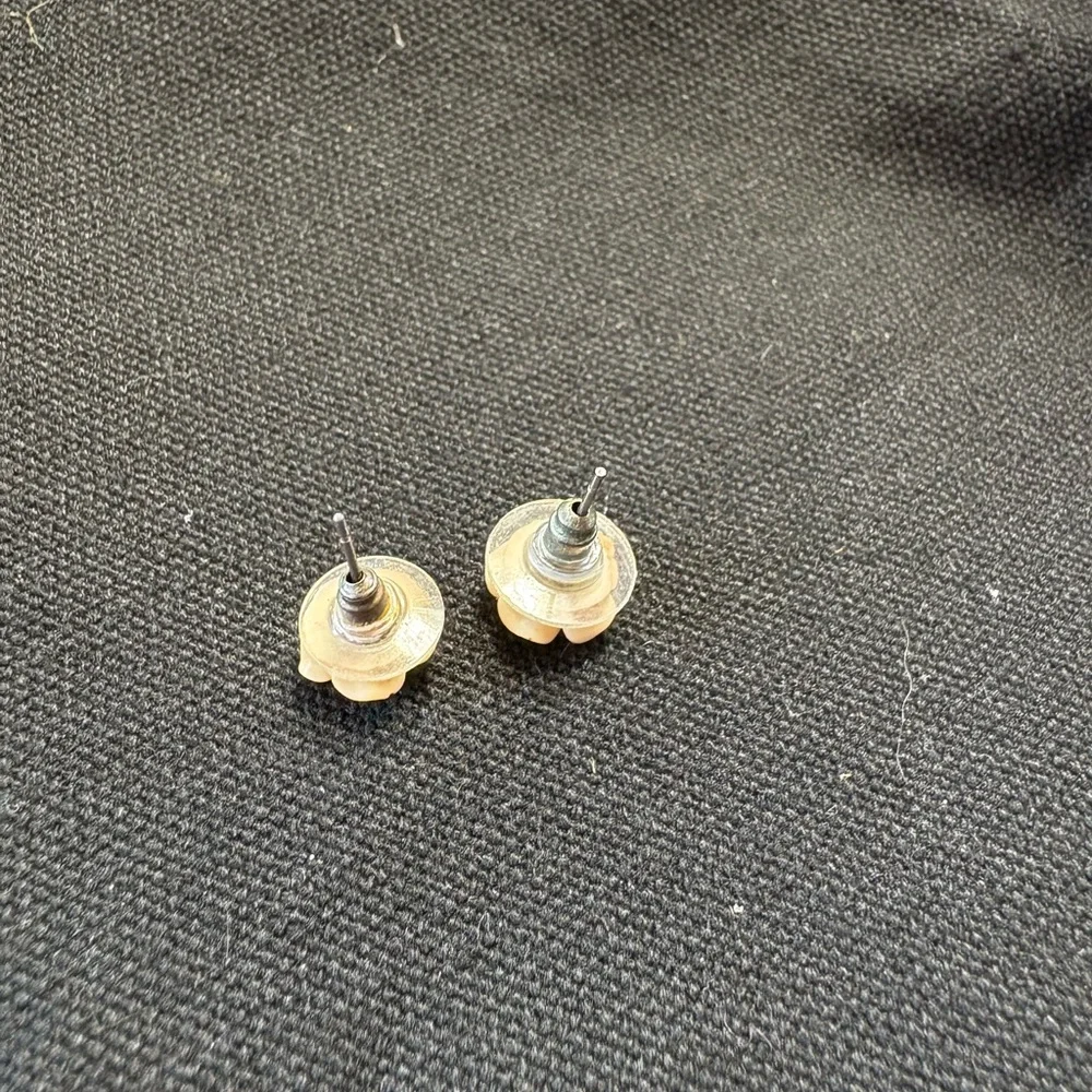 Blush Rose Stud Earrings – Petite, Elegant & Everyday Wear - Picture 2 of 3